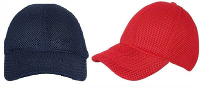 Hot Dealzz Solid Sports/Regular Cap Cap(Pack of 2)