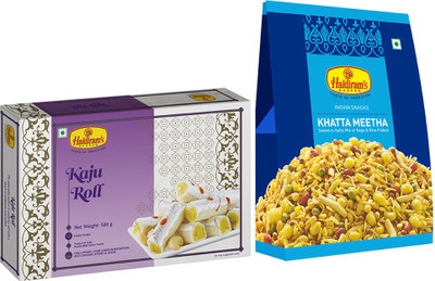 Haldiram's Kaju Roll and Khatta Meetha.. Combo(Kaju Roll-1, Khatta Meetha-1)