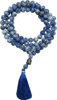 ALDOMIN Aldomin Natural Energize Sodalite 108 Bead Healing Crystal Rosary,Necklace, Mala (Bead Size 8 MM) Crystal Necklace