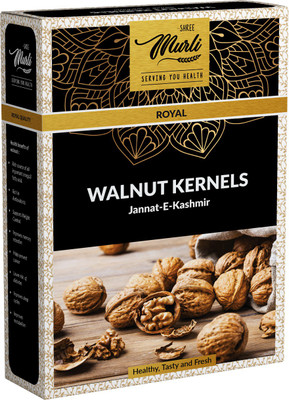SHREE MURLI Walnut Kernels without shell Extra Light 1 kg (Pack of 250 grams x 4) Walnuts(4 x 0.25 kg)