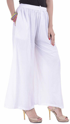 SAHIL Regular Fit Women White Trousers