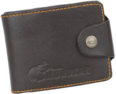 Mundkar Men Casual Brown Artificial Leather Wallet(5 Card Slots)