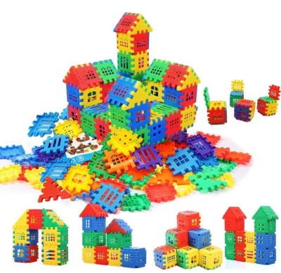 TEMSON Creative Multi Colored Jumbo Happy Home Building Blocks(Multicolor)
