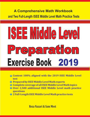 ISEE Middle Level Math Preparation Exercise Book(English, Paperback, Nazari Reza)