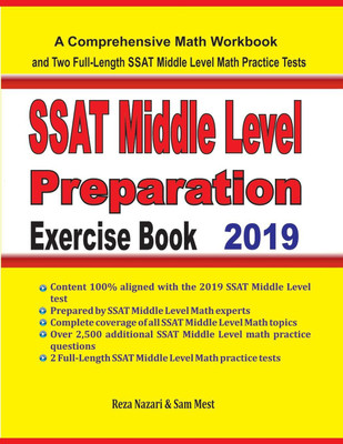 SSAT Middle Level Math Preparation Exercise Book(English, Paperback, Nazari Reza)