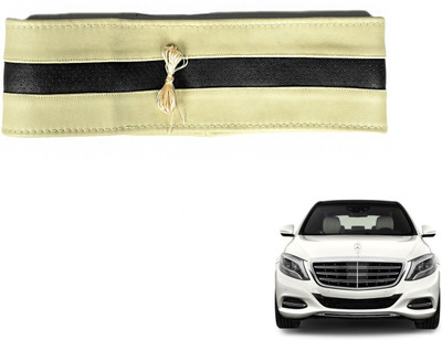 Auto Hub Hand Stiched Steering Cover For Mercedes Benz S-Class(Beige, Black, Leatherite)