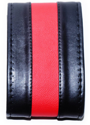 Auto Hub Hand Stiched Steering Cover For Tata Indica(Black, Red, Leatherite)