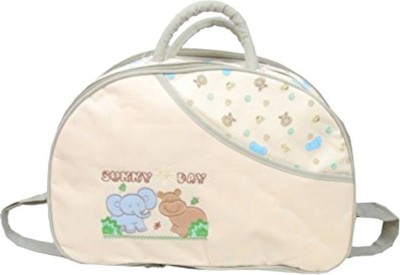 Chinmay Kids ÃÂ® Baby Mother Bag with Holder Diaper Changing Multi Compartment for Baby Care and Maternity Handbag Diaper Bag(Cream)