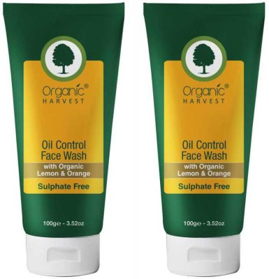 Organic Harvest  For Oil Control, ECOCERT & PeTA Certified, Paraben & Sulphate Free Face Wash(200 g)