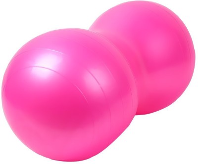 Fitguru PEANUT BALL & ANTI BURST BALL 45X90 CMS (PINK) Gym Ball Gym Ball(With Pump)