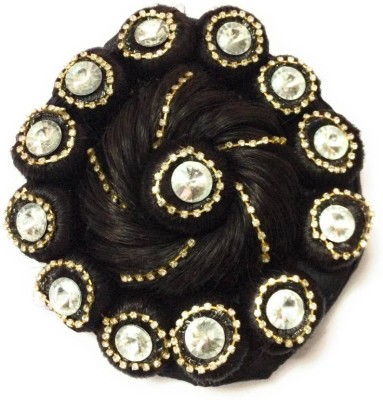 Styllofy Balck  Juda with golden stone Hair Extension