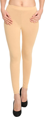 Hiflyers Ankle Length  Western Wear Legging(Beige, Solid)