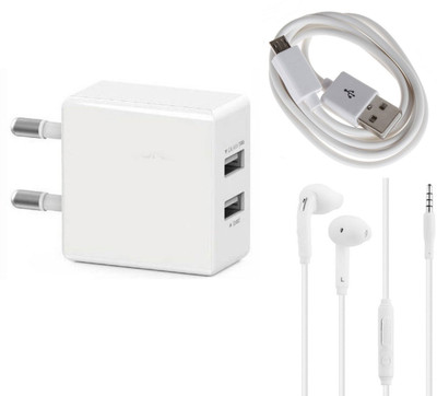 OTD Wall Charger Accessory Combo for Zopo Speed 7 Plus, Zopo ZP590, ZTE Blade L2, ZTE Small Fresh 4(White)