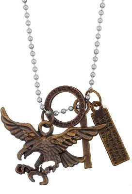 MissMister MissMister Bronze Eagle Falcom, Cross Crucifix Name tag Fashion Pendant Men Women Silver Brass Pendant