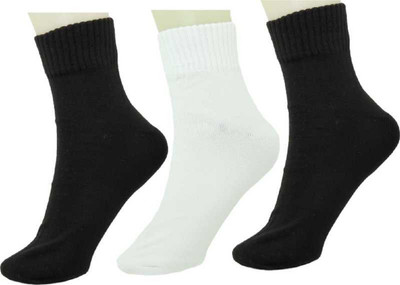kiyo Men Solid Mid-Calf/Crew(Pack of 3)