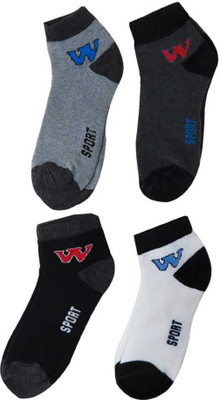 kiyo Men Color Block Ankle Length(Pack of 4)