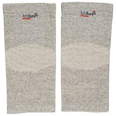 AccuSure BAMBOO KNEE CAP (M) - K12 Knee Support(Grey)