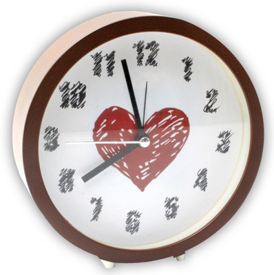 JMALL Analog Brown Clock