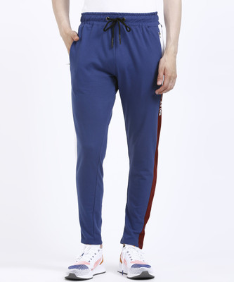 [Size M] SKULT by Shahid Kapoor Solid Men Blue Track Pants