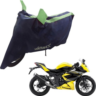 MOTOTRANCE Two Wheeler Cover for Kawasaki(Ninja 250, Blue, Green)