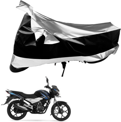 SHOOLIN Waterproof Two Wheeler Cover for Bajaj(CT100, Black, Silver)