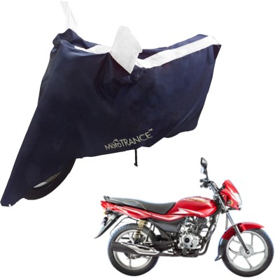 MOTOTRANCE Two Wheeler Cover for Bajaj(Platina, Blue, White)