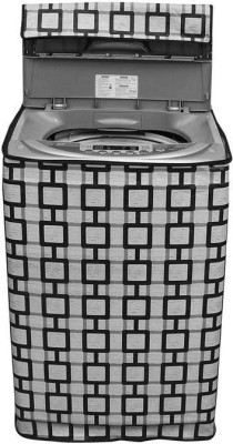 KingMatters Top Loading Washing Machine  Cover(Width: 52 cm, Grey, Black)