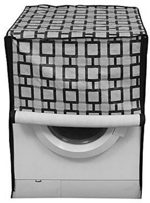 KingMatters Front Loading Washing Machine  Cover(Width: 65 cm, Grey, Black)