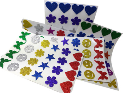 MAJESTIC BASKET Crafts Glitter Foam Multi Shaped