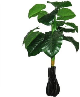 Green Plant indoor Moneyplant001 Bonsai Artificial Plant  with Pot(100 cm, Green)