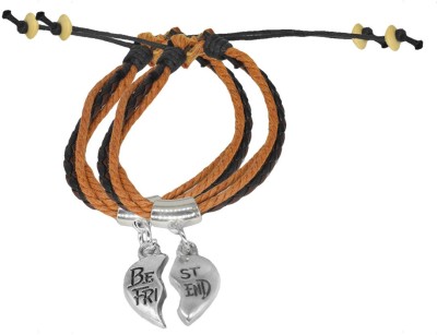 Shiv Jagdamba Dori, Alloy, Leather Beads Bracelet(Pack of 2)