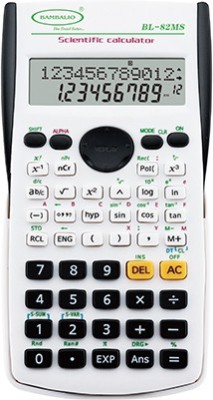 BAMBALIO BL-82MS White 240 Functions & 2 Line Display 3 Years Warranty Scientific  Calculator(12 Digit)