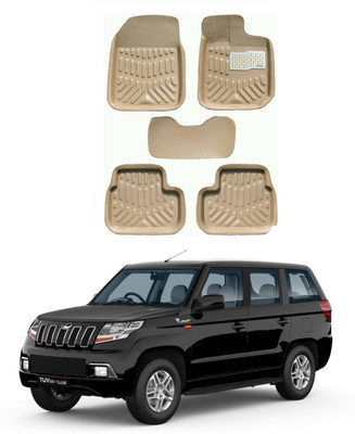 AYW Plastic 3D Mat For  Mahindra TUV 100(Beige)