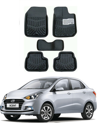 AYW Plastic 3D Mat For  Hyundai Xcent(Black)