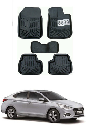 EIAC Plastic 3D Mat For  Hyundai Verna Fluidic(Black)