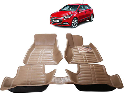 EIAC Rubber, Plastic 5D Mat For  Hyundai i20(Beige)