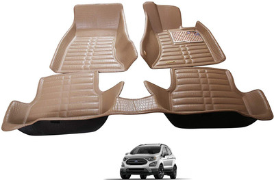 MATIES Plastic, Rubber 5D Mat For  Ford Ecosport(Beige)