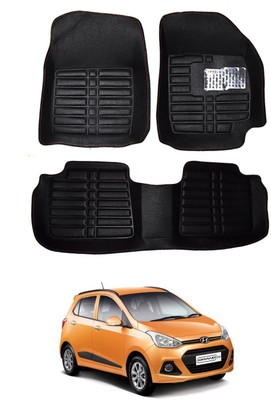 MATIES Plastic, Rubber 5D Mat For  Hyundai Grand i10(Black)