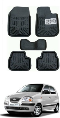 AYW Plastic 3D Mat For  Hyundai Santro Xing(Black)