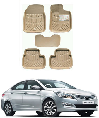 EIAC Plastic 3D Mat For  Hyundai Verna(Beige)