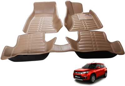 MATIES Plastic, Rubber 5D Mat For  Maruti Suzuki Vitara Brezza(Beige)