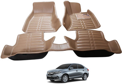 EIAC Rubber, Plastic 5D Mat For  Honda Amaze(Beige)