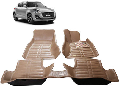 EIAC Rubber, Plastic 5D Mat For  Maruti Suzuki New Swift(Beige)