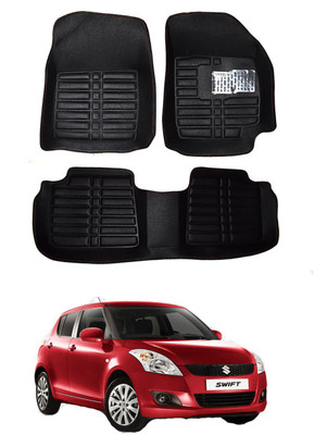 MATIES Plastic, Rubber 5D Mat For  Maruti Suzuki New Swift(Black)
