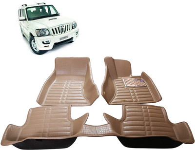 AYW Plastic 5D Mat For  Mahindra Scorpio(Beige)