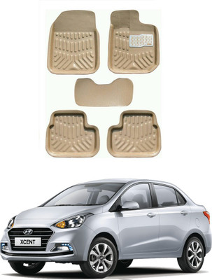 AYW Plastic 3D Mat For  Hyundai Xcent(Beige)