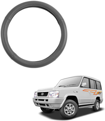 AYW Steering Cover For Tata Sumo(Grey, Leather)