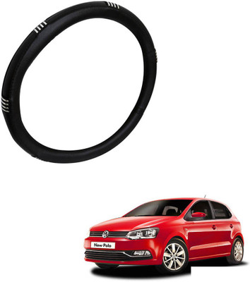 AYW Steering Cover For Volkswagen Polo GT(Chrome, Black, Leather)