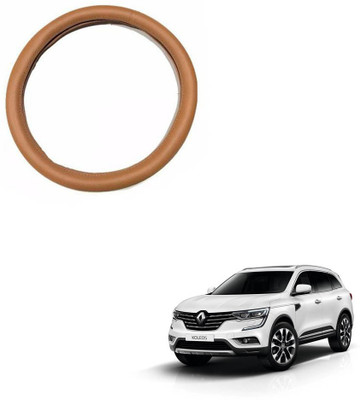 MATIES Steering Cover For Renault Koleos(Tan, Leatherite)