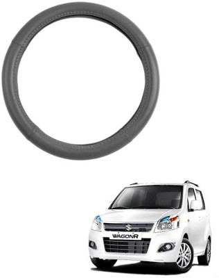 AYW Steering Cover For Maruti WagonR(Grey, Leather)